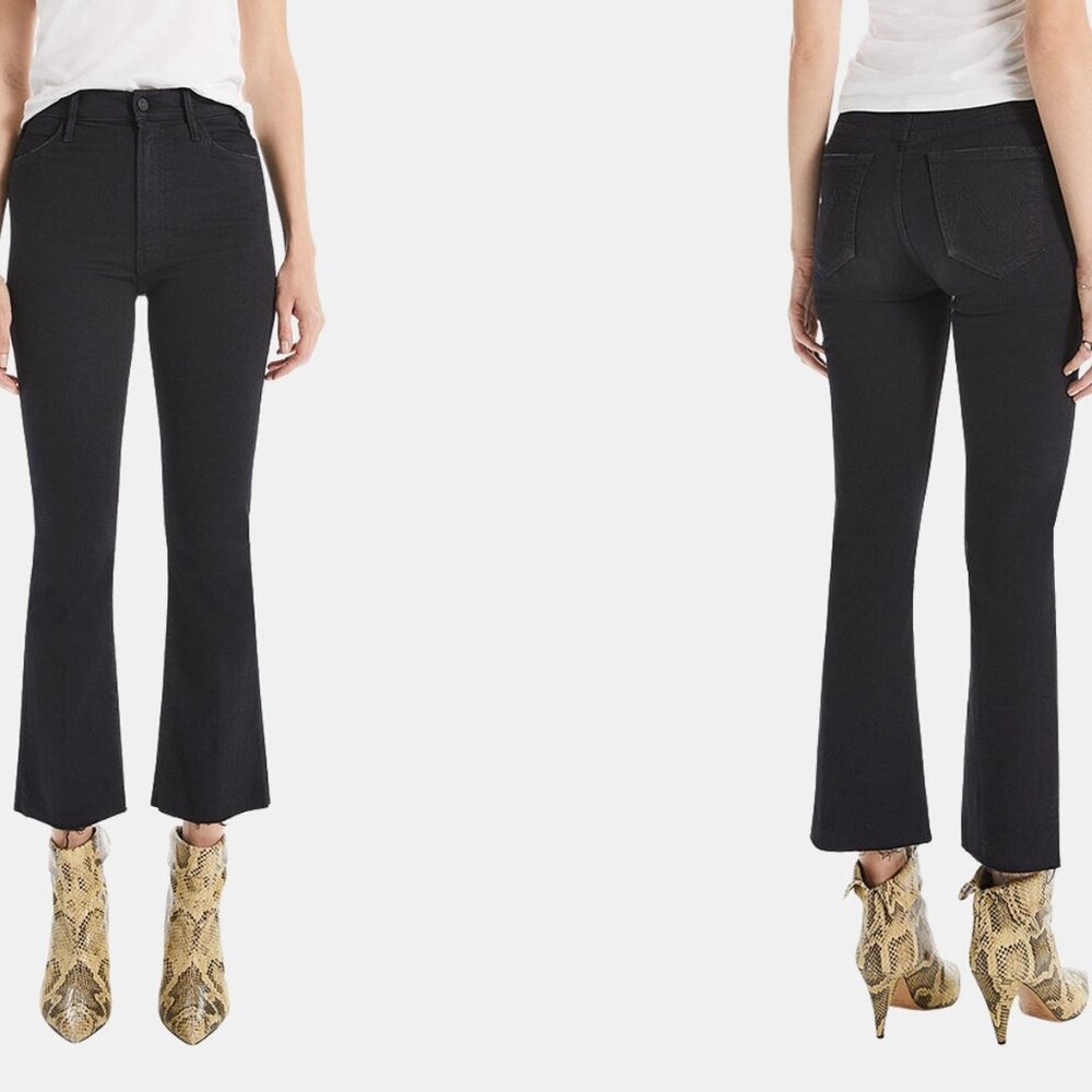 NWT MOTHER hustler ankle fray jeans in not guilty (sz25)